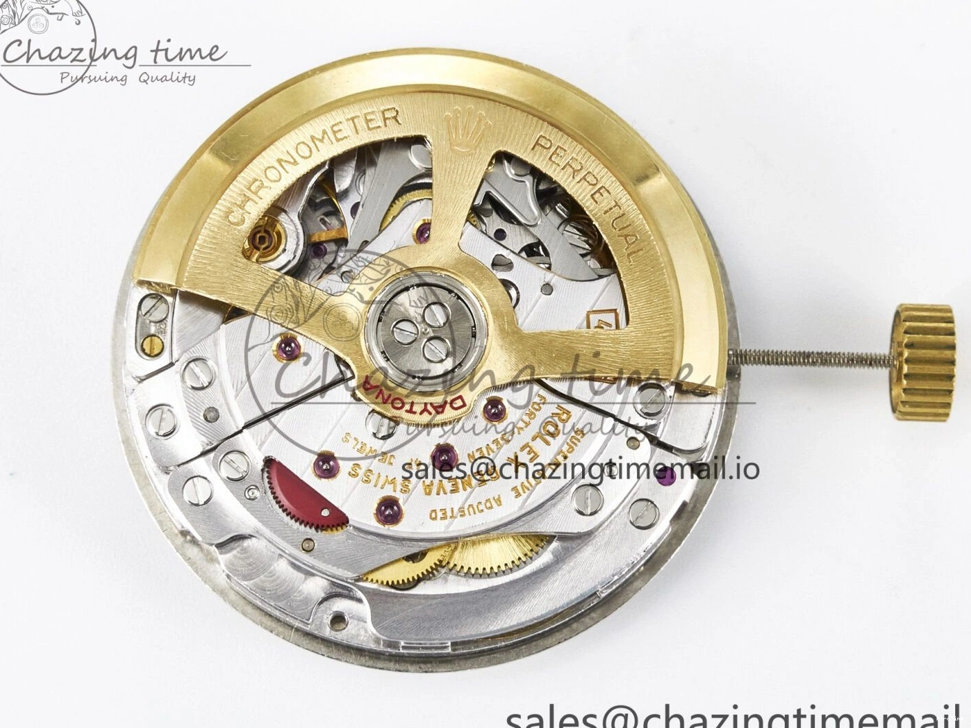 MiroTime 0301 ZeroBulk Custom Modded Daytona DD4132 VSV Super Clone 28800 VPH Automatic Movement (Silver Color) 479